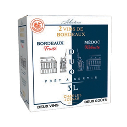 Aldi Charles & César DUO Bag-in-Box – Bordeaux and Médoc