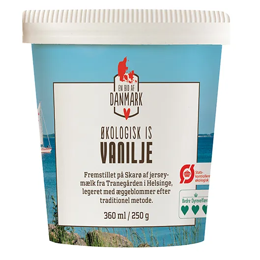 En Bid af Danmark (A Taste of Denmark) Organic Vanilla Ice Cream