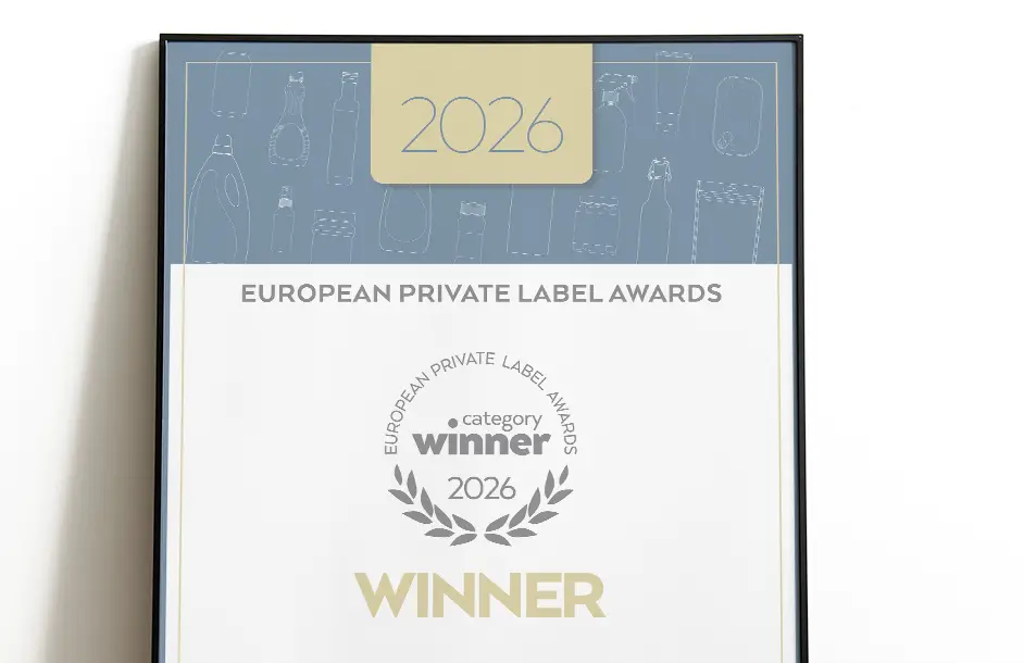 European Private Label Awards Certificate