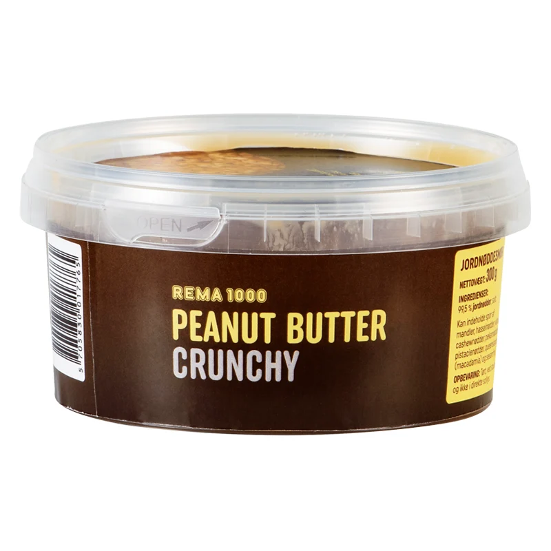 REMA 1000 Crunchy Peanut Butter, REMA 1000 Denmark
